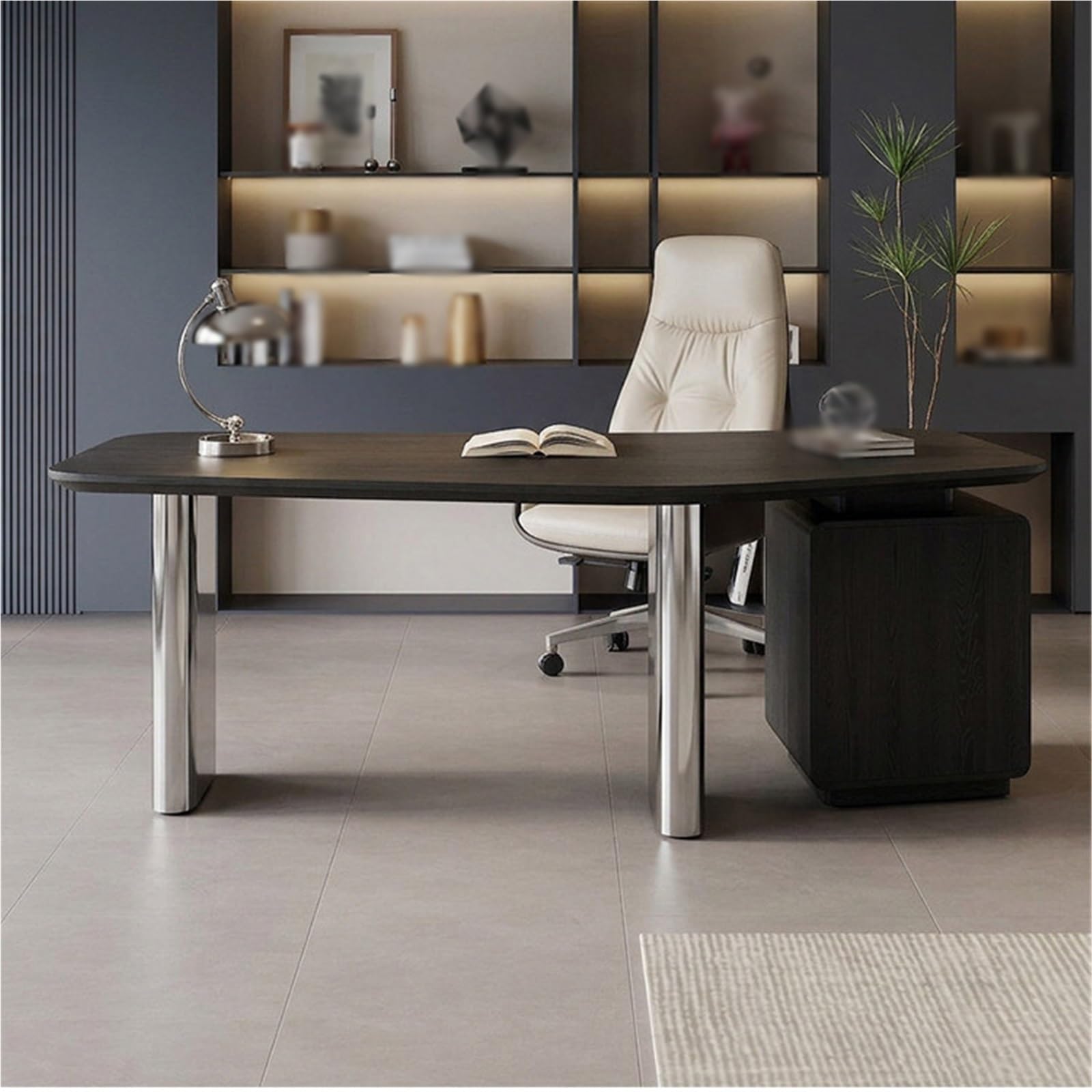 Tavolo da lavoro for scrivania ufficio con cassetti portaoggetti Scrittoio