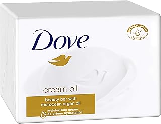 Dove Mydło Cream Oil do rąk z kremem nawilżającym 1/4 i marokańskim olejkiem arganowym 100 g 1 sztuka