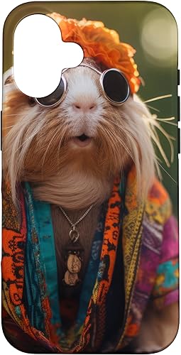 iPhone 12 mini Boho Hippie Sunglasses Guinea Pig Case