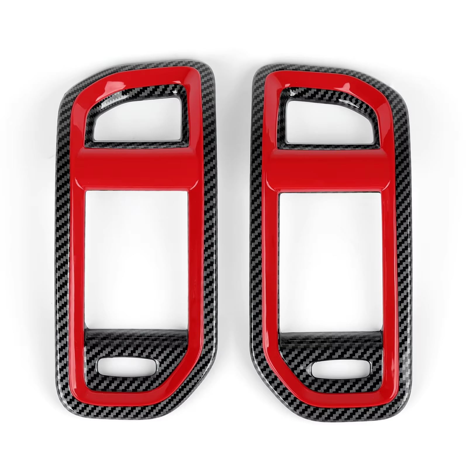 Dashboard Trim Air Vent Compatible with Dodge for RAM 1500 2500 3500 2019-2025 LHD RHD Car Side Air Vent Trim Frame Air Outlet Decorative Cover Sticker
