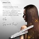 Litmus Infrared Hair Straightener with Ioniser | 3D Floating Ceramic Plates with 12 Temperature Settings | Suitable for all Hair Types (Silver White) gallery image