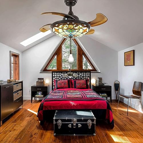 Miniatura 5 de Tiradores de ventilador de techo, 4 unidades, patrón de ventilador de luz, extensión de cadena de 12 pulgadas, juego de tiradores de ventilador