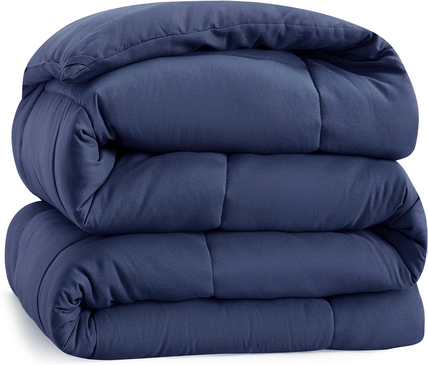 Casa Platino Navy Duvet Super King – 10.5 Tog All Seasons Duvet With Corner Tabs, Box Stitched Quilt, Hypoallergenic Comforter