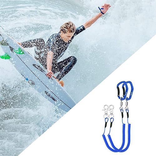 Miniatura 7 de HERCULES Cordón de pesca M4, correa de caña de pescar, correa de paleta de kayak, cordón retráctil resistente para pesca, cañas, alicates, canotaje,