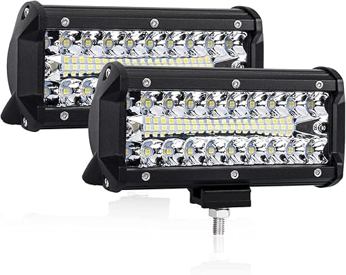 Cápsulas de luz LED de 7 pulgadas, barra de luz LED de 150 W, luces de trabajo de inundación, barra de luz de triple fila, iluminación de conducción