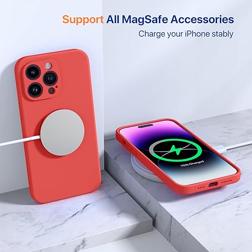Miniatura 1737 de Miracase - Funda diseñada para iPhone 11 con protector de pantalla, funda de goma de silicona líquida, protección total contra caídas y a prueba