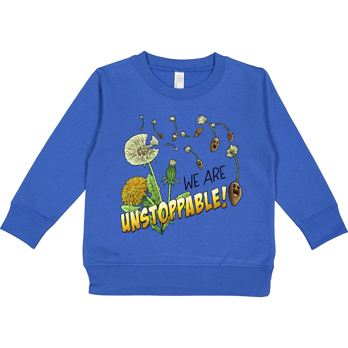 inktastic We Are Unstoppable Cute Dandelion Seeds Toddler Sweatshirt 7 Royal 41027