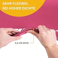 Muawo Prémium Fitness Matrac - Extra Vastag (1,5 cm) és Hosszú (190 cm) Csúszásmentes Edzőszőnyeg Jógához, Tornához, Kültéri-Beltéri Használ 4