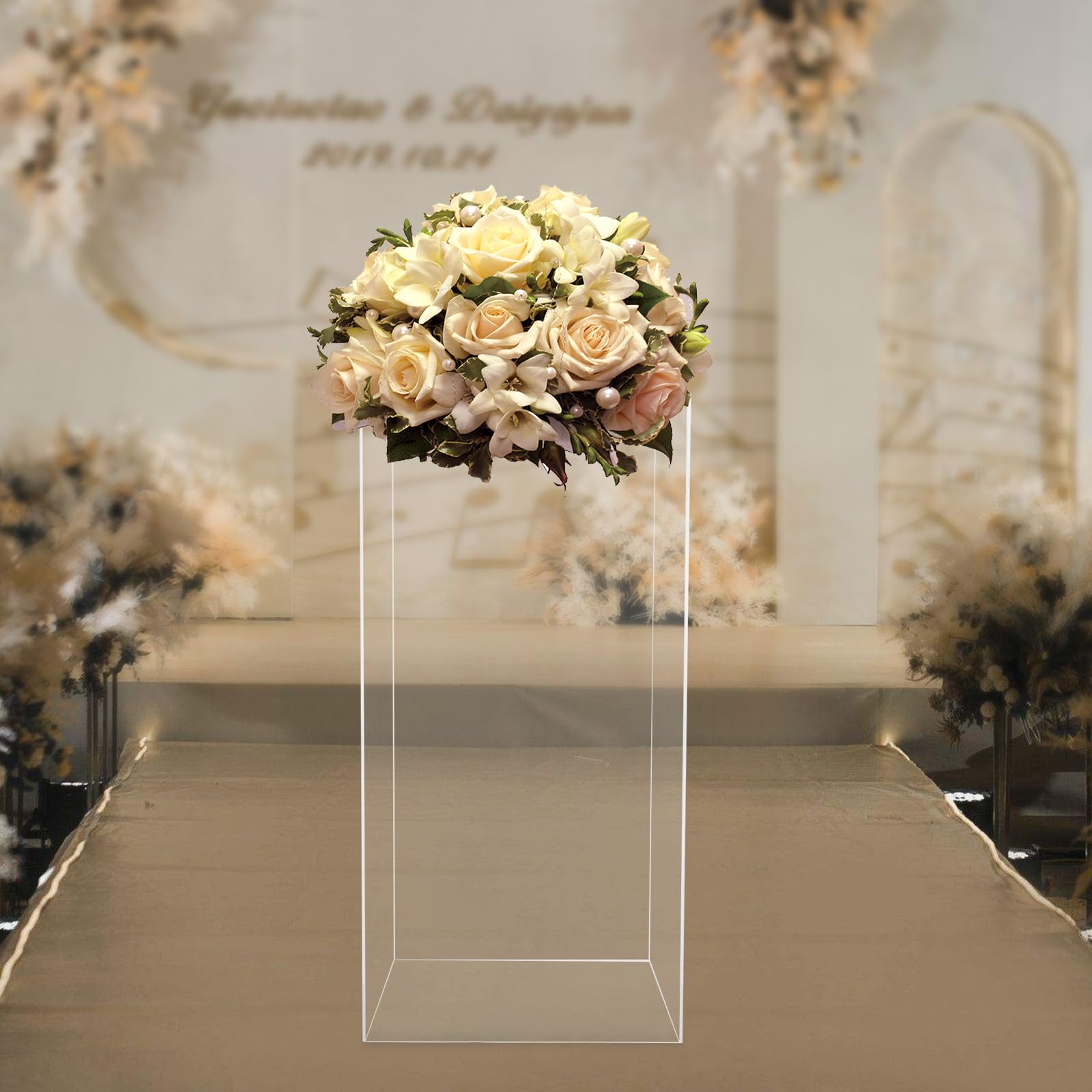 Vitrina de acrílico grande, expositor transparente, caja con tapa para coches modelo, caja organizadora, 30 x 30 x 60 cm