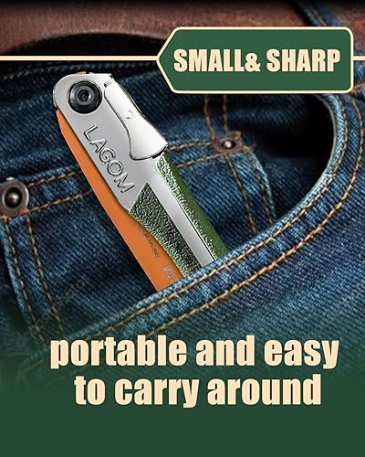 Miniatura 8 de Sierra plegable para cortar ramas, 8.2 pulgadas, sierra de campamento fabricada con acero SK5, sierra de mano plegable, sierra de supervivencia con