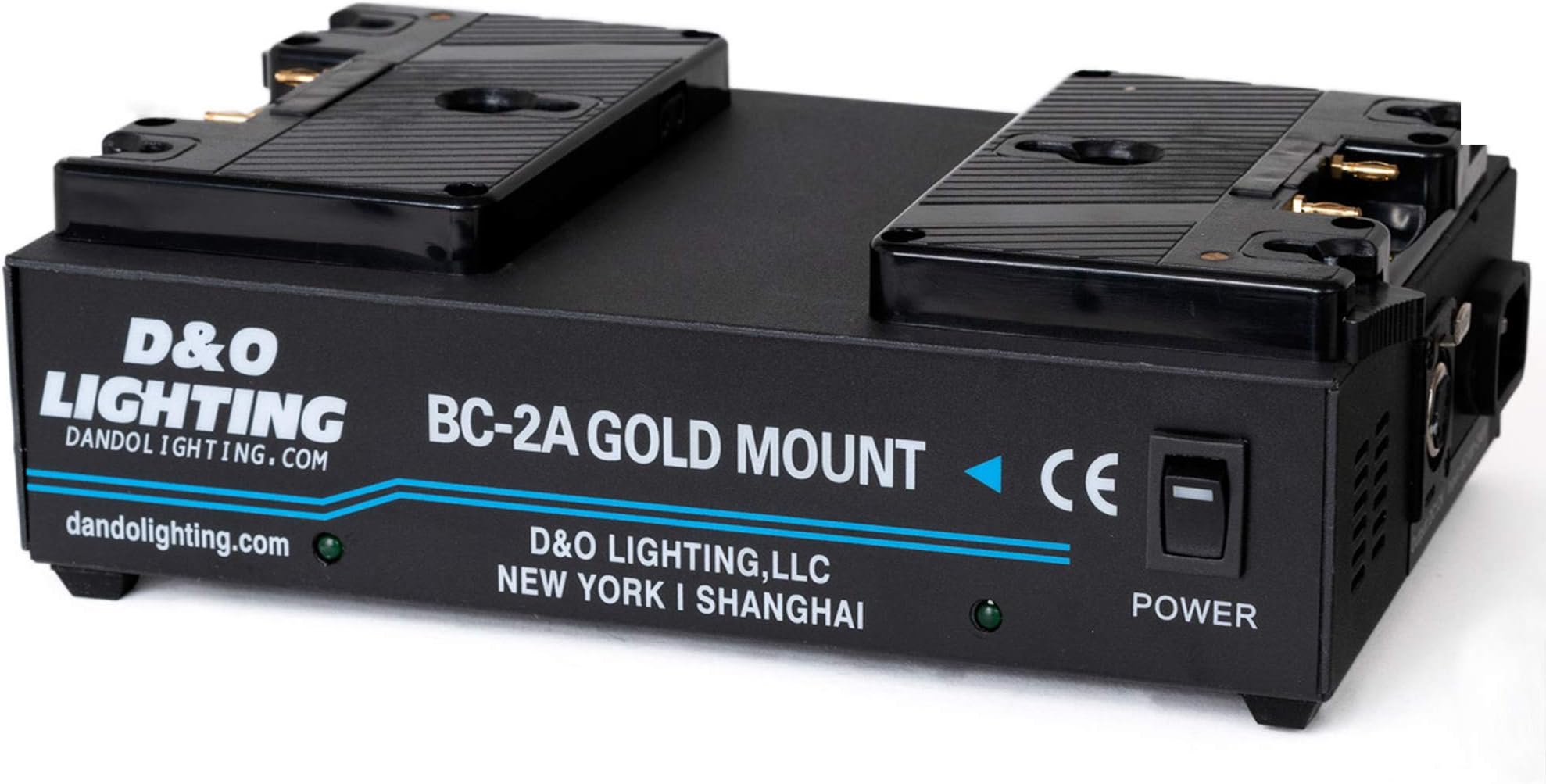 Dual Channel Gold Mount Battery Kit Charger with 16.8V Power Supply Output