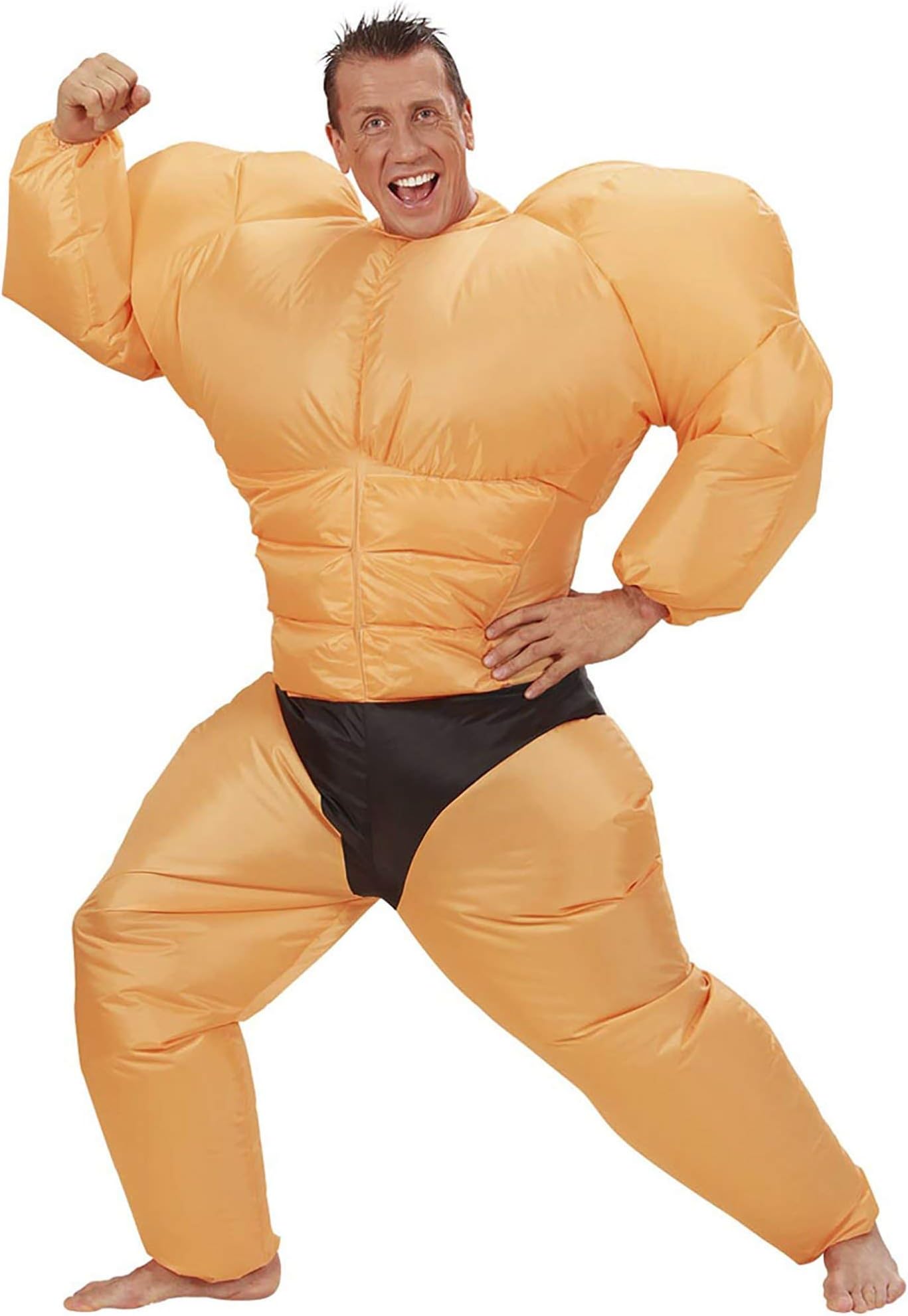 Inflatable Bodybuilder Costume, with Built-in Wind Tunnel, Carnival, Theme Party
