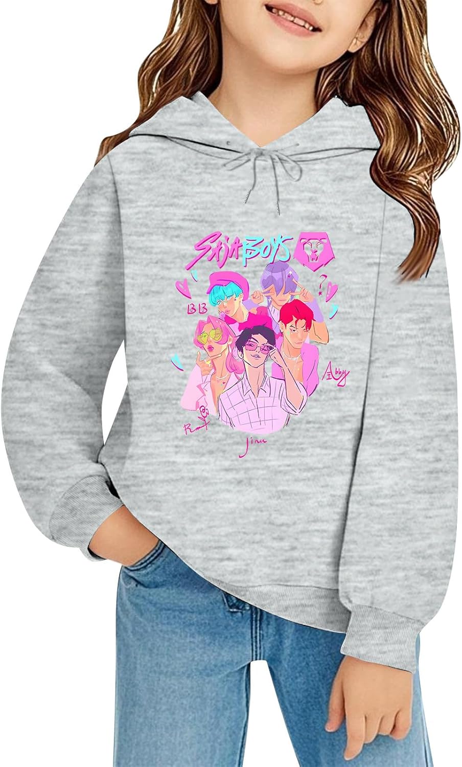 Moonsky Kpop Demon Hunter Baseball Jacket,HUNTR/X LOGO Cute Tiger Derpy Avatar Spring Autumn Boy Girl Teen Short Baseball Uniforms Graphic T Shirt St