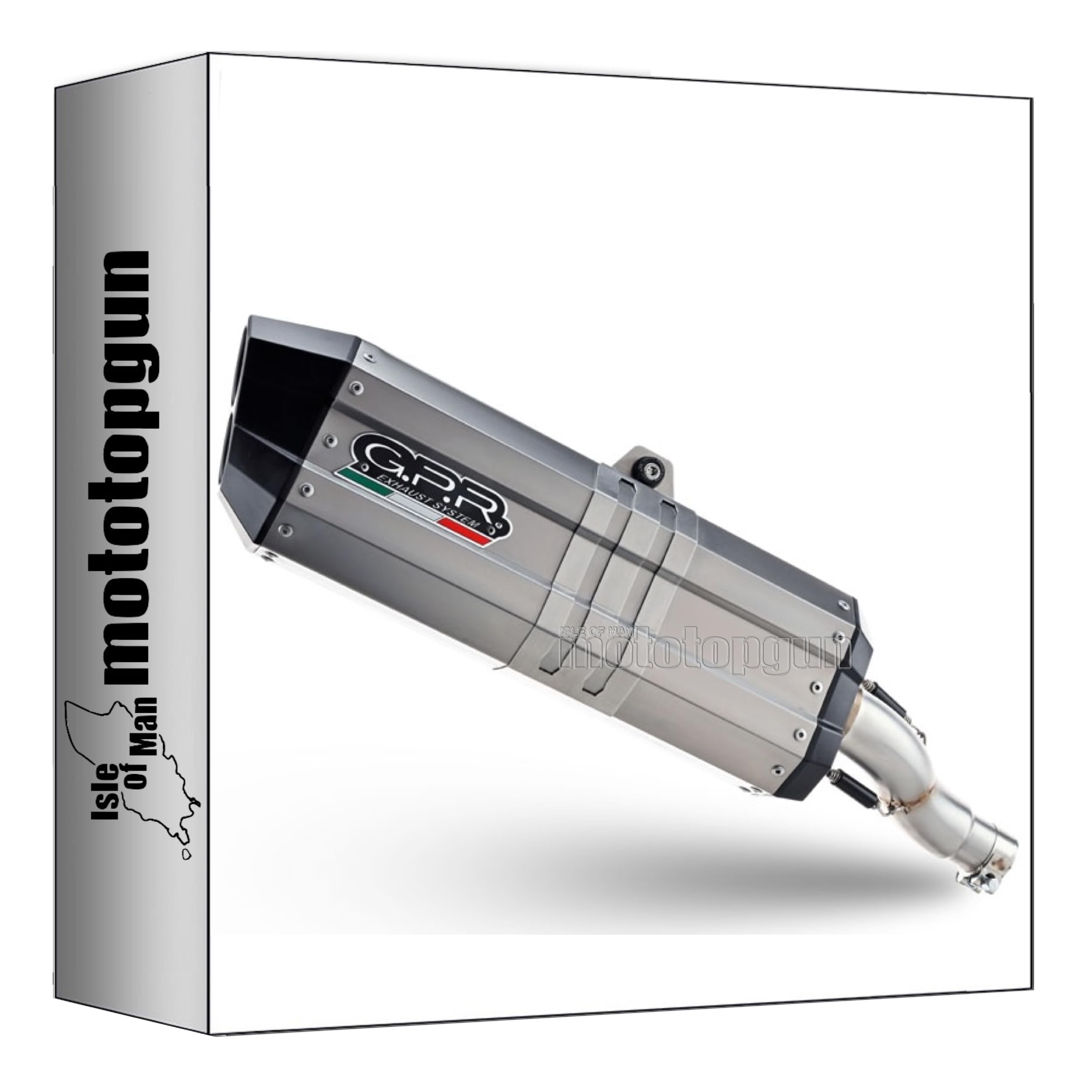gpr e5.h.264.hysotit scarico omologato hyper sonic titanio compatibile con honda crf 1100 l africa twin 2020 2021 2022 2023 2024 2025 mototopgun