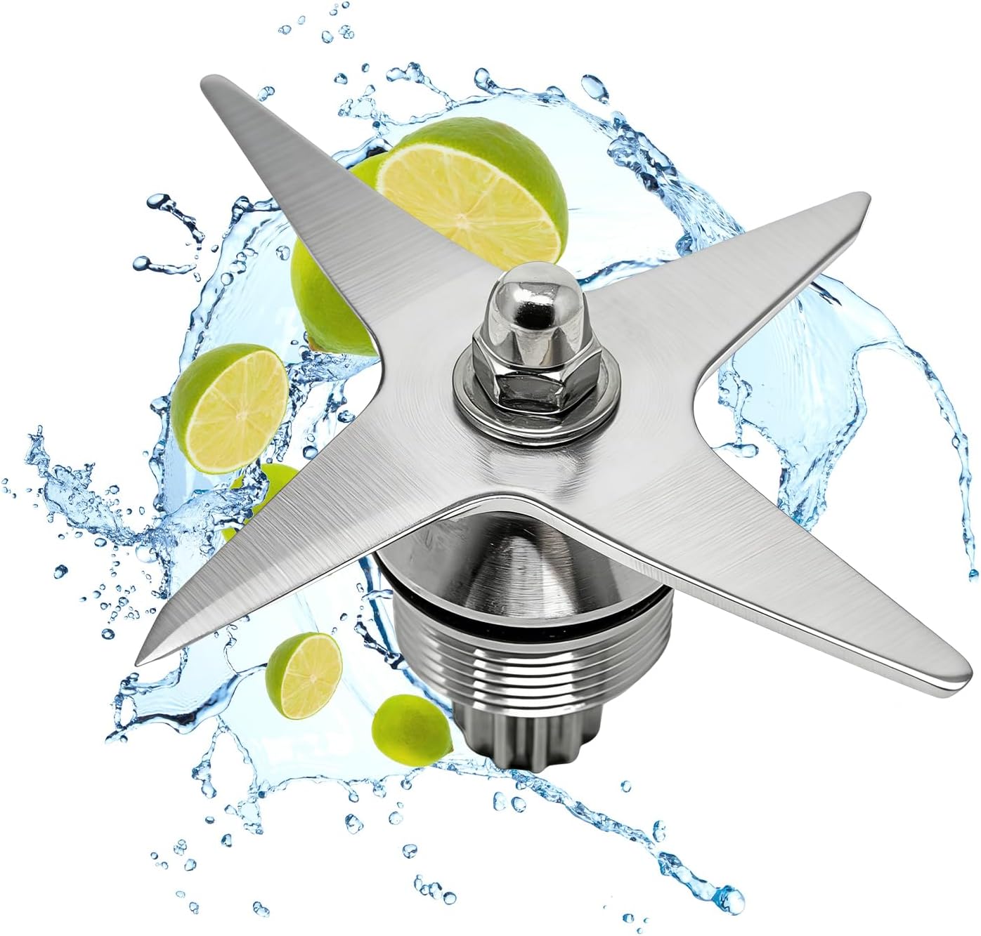 105733 105733-1 Blade Replacement Fit for vit 64 oz Low Profile Container, Compatible With Professional Series 750 7500 5300 VM0185 VM0185A V1200 A2500 etc. Blender, Blade Assembly For Low Profile-1YR