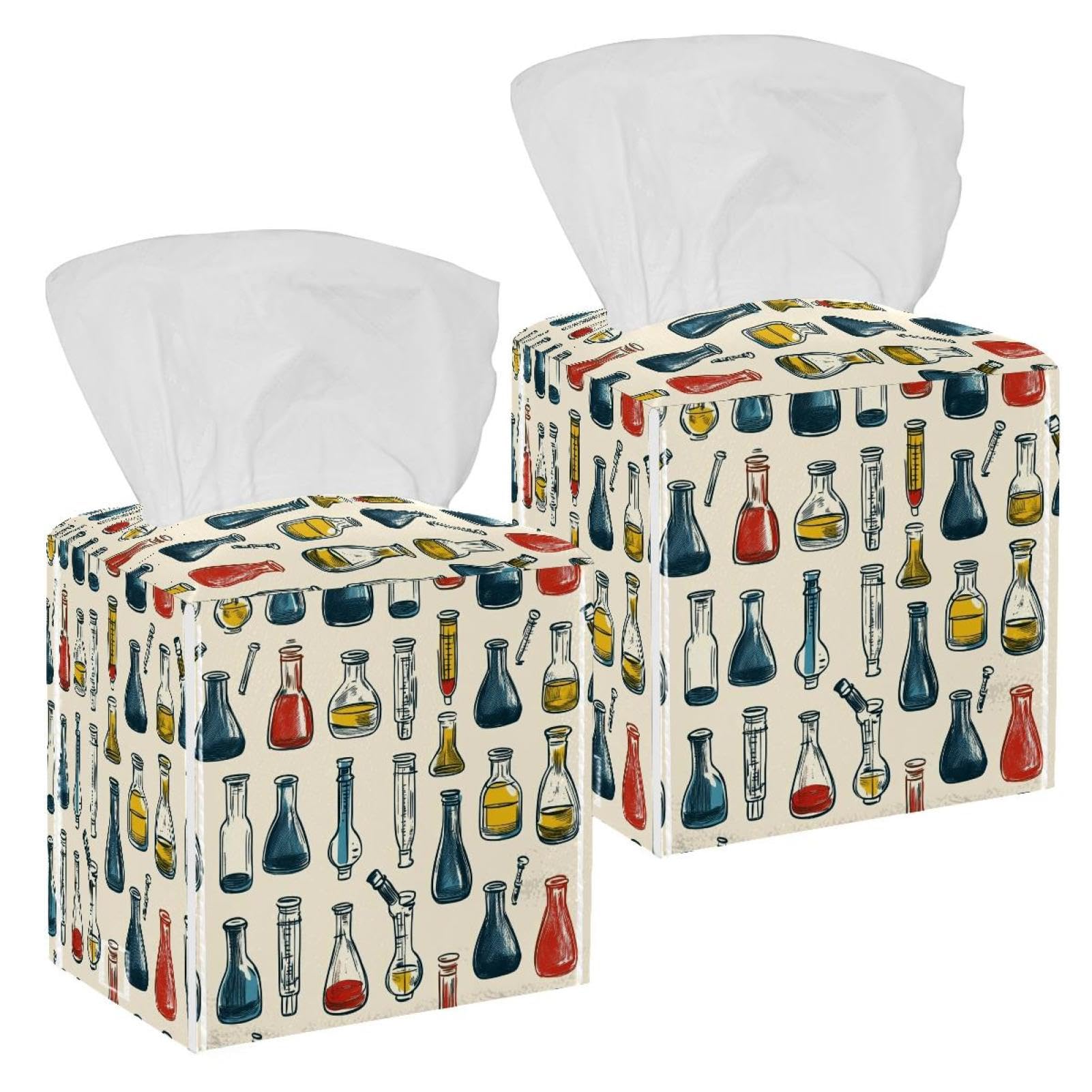 Boîte à mouchoirs en cuir pour table de salon, meuble de salle de bain et comptoir