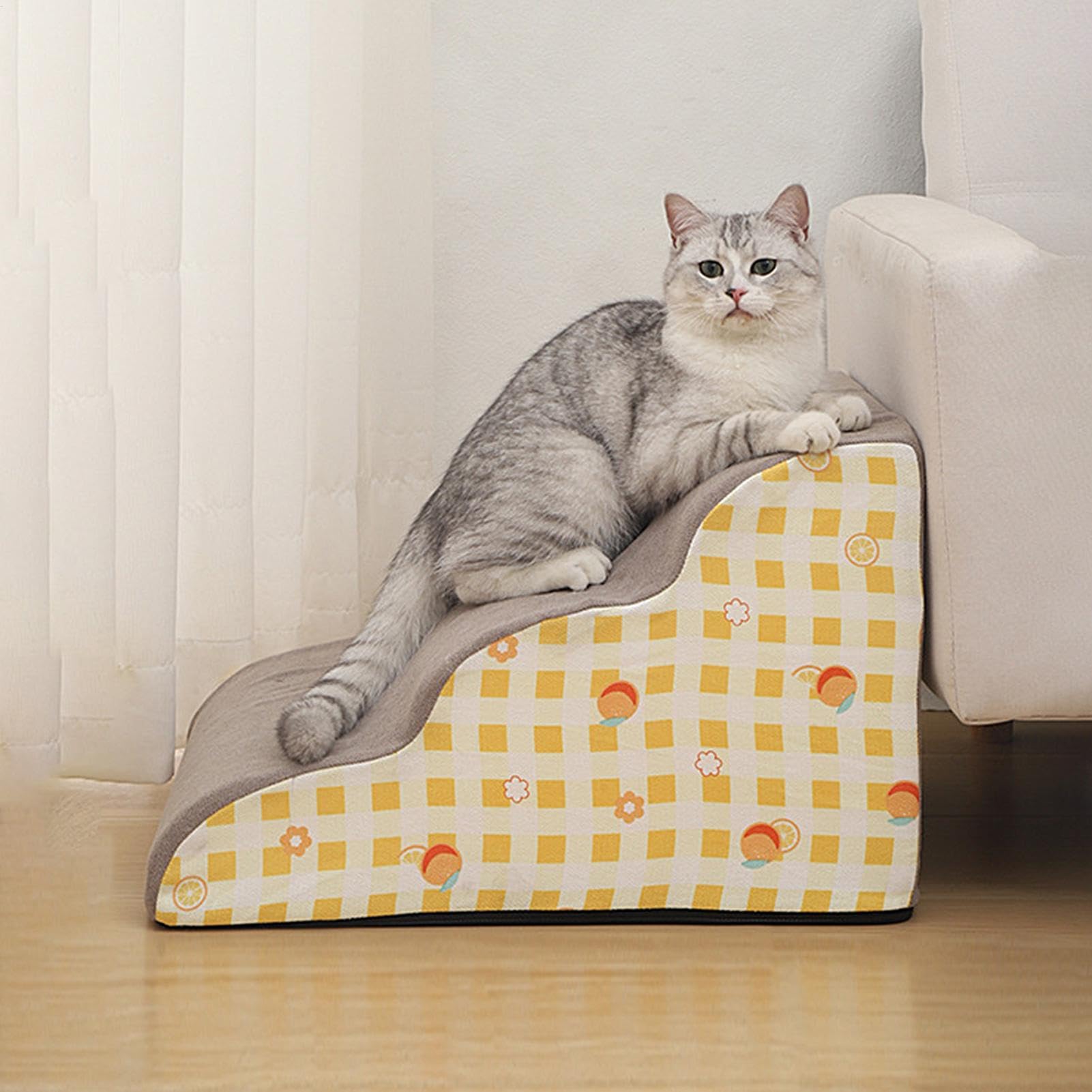 Rampe pour chien Escalier en mousse pour lit haut Marches pour animaux de compagnie