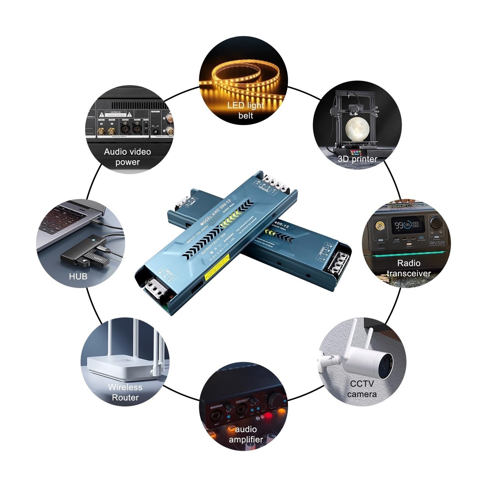 Trasformatori Di Illuminazione LED Compatibili Con AC E Alimentatore Switching DC24V, Driver Da 300 W For Strisce Luminose Lineari Alta Affidabilità