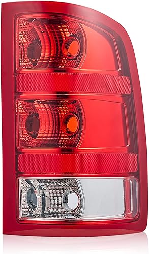 Miniatura 9 de Luz trasera para GMC Sierra 1500 2007-2013 (SL, SLE, SLT, WT)-2007-2014 GMC Sierra 2500 3500 HD lámpara trasera con bombillas y arnés GM2800208 lado