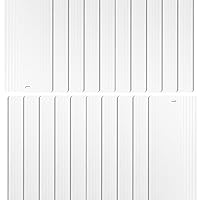 Algopix Similar Product 2 - DALIX Vinyl Ribbed Vertical Blinds Door