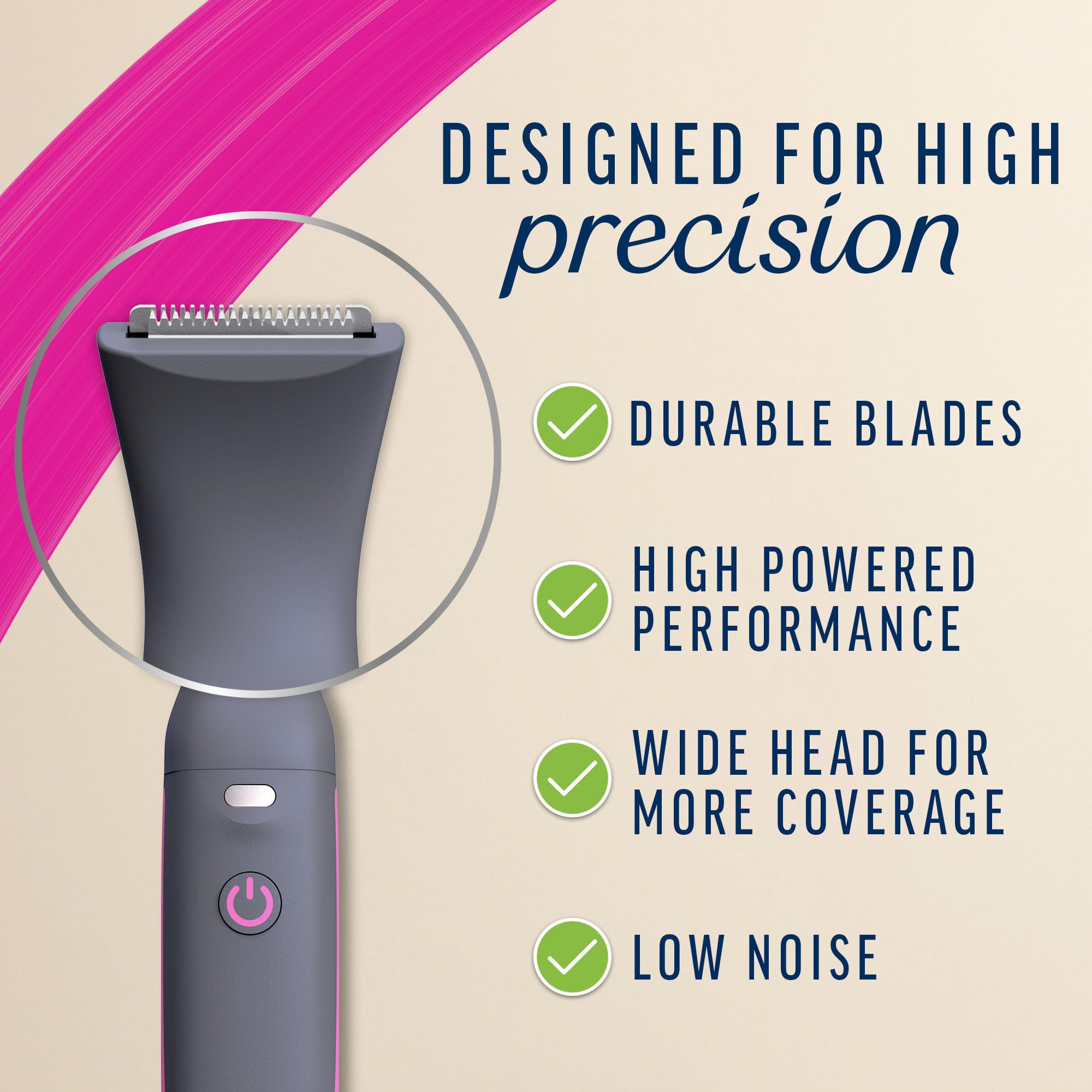 Veet Expert Sensitive Precision Beauty Styler - Electric Trimmer For Underarms, Eyebrows & Bikini Hair Removal | Includes 8 Accessories & Beauty Bag | Buy Now With Express International Delivery - View #3
