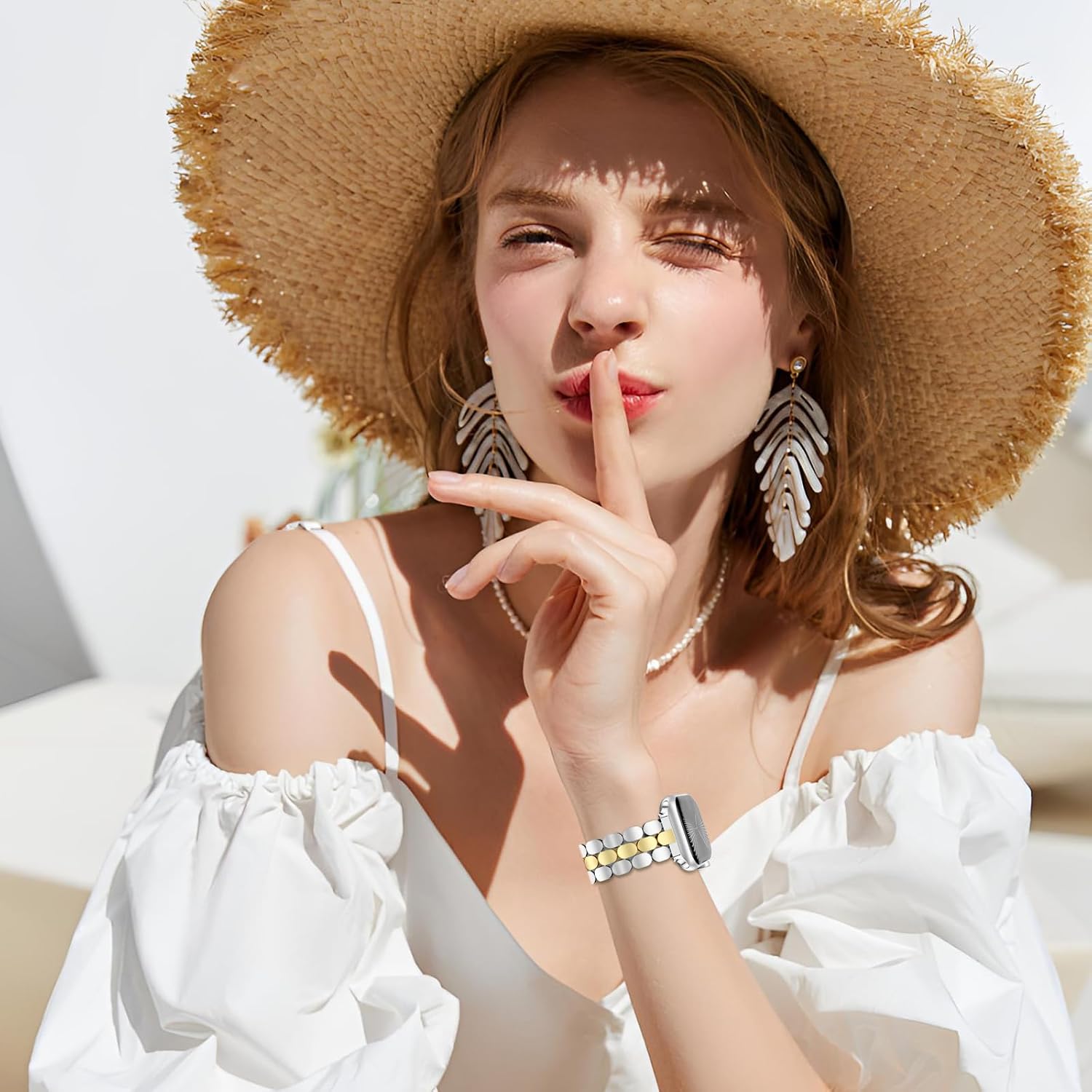 Stainless Steel Dressy Band for Apple Watch for Women Series10/9/8/7/6/5/4/3/2/1/SE... - Image 7