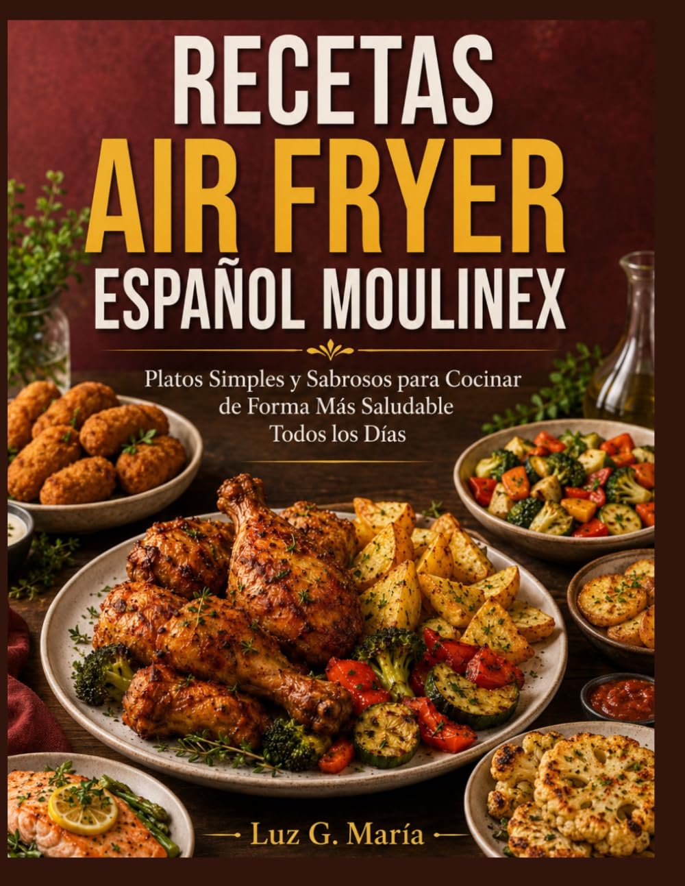 RECETAS AIR FRYER ESPAÑOL MOULINEX: Platos Simples y Sabrosos para Cocinar de Forma Más Saludable Todos los Días.
