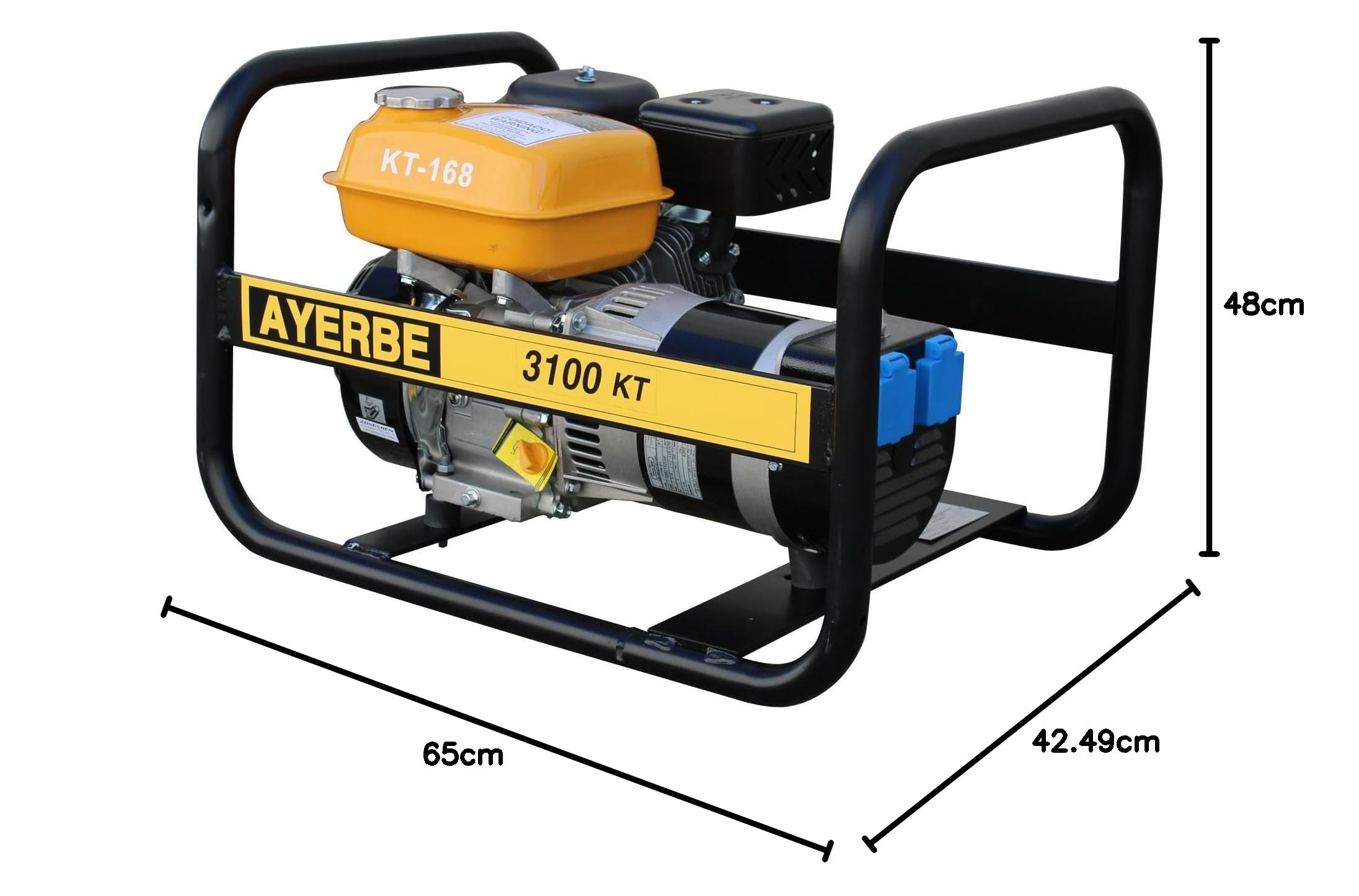 Ayerbe AY-3100-KT-M Generador, 2280W, Arranque eléctrico