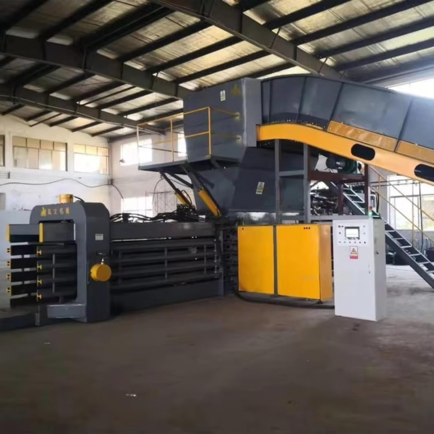Fully Automatic Carton Compress Horizontal Baler Machine Recyclable Garbage Hydraulic Baling Machine