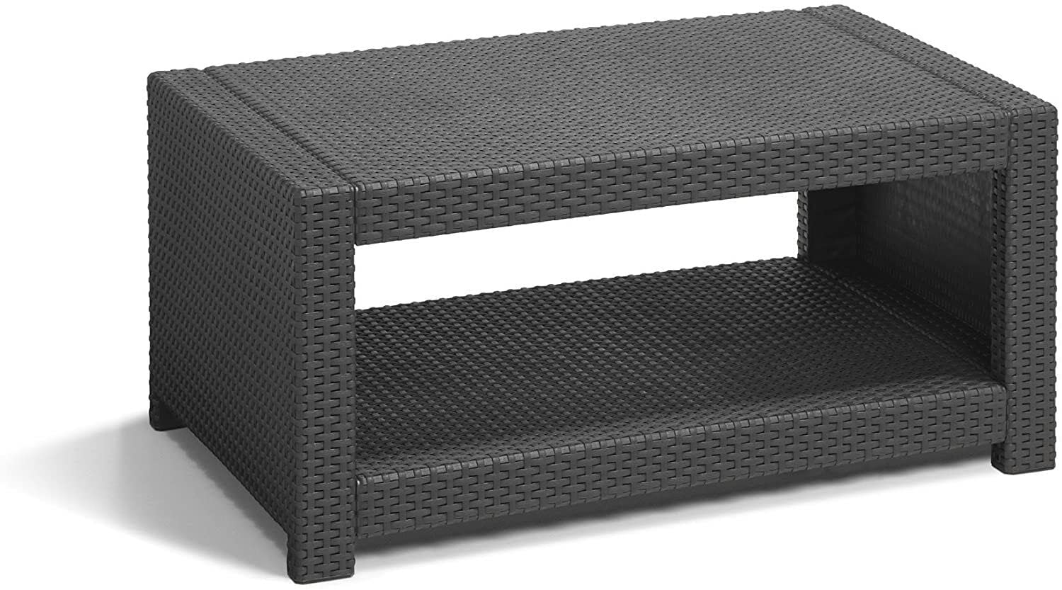 Keter Allibert Monaco Garden Coffee Table in a patio setting
