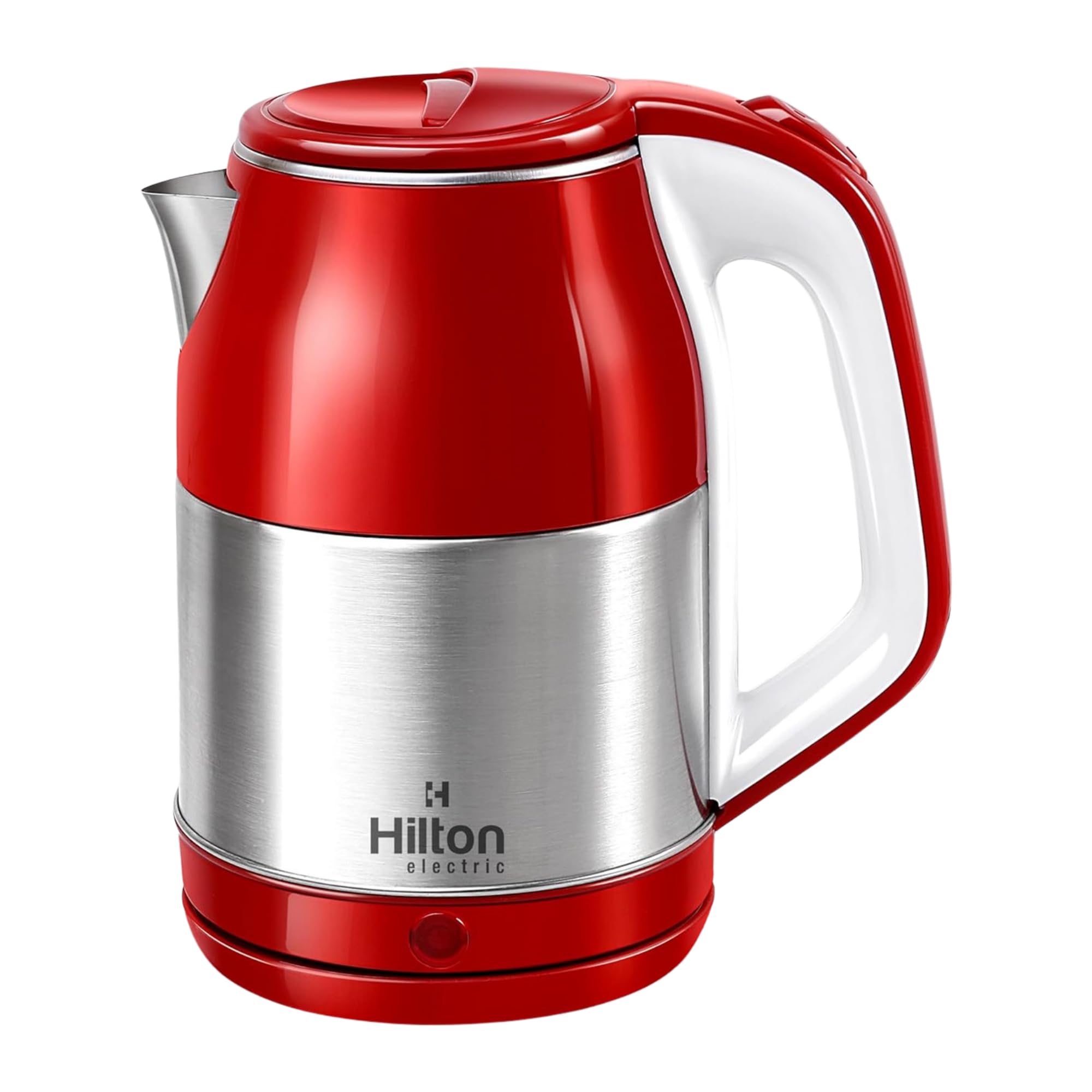Hilton Electric Amaze ECO 1400-Watt 1.8 Litre Electric Kettle with Cool Touch Stainless Steel Body, used for boiling water, making tea and coffee, instant noodles, and soup (RED)-image-4