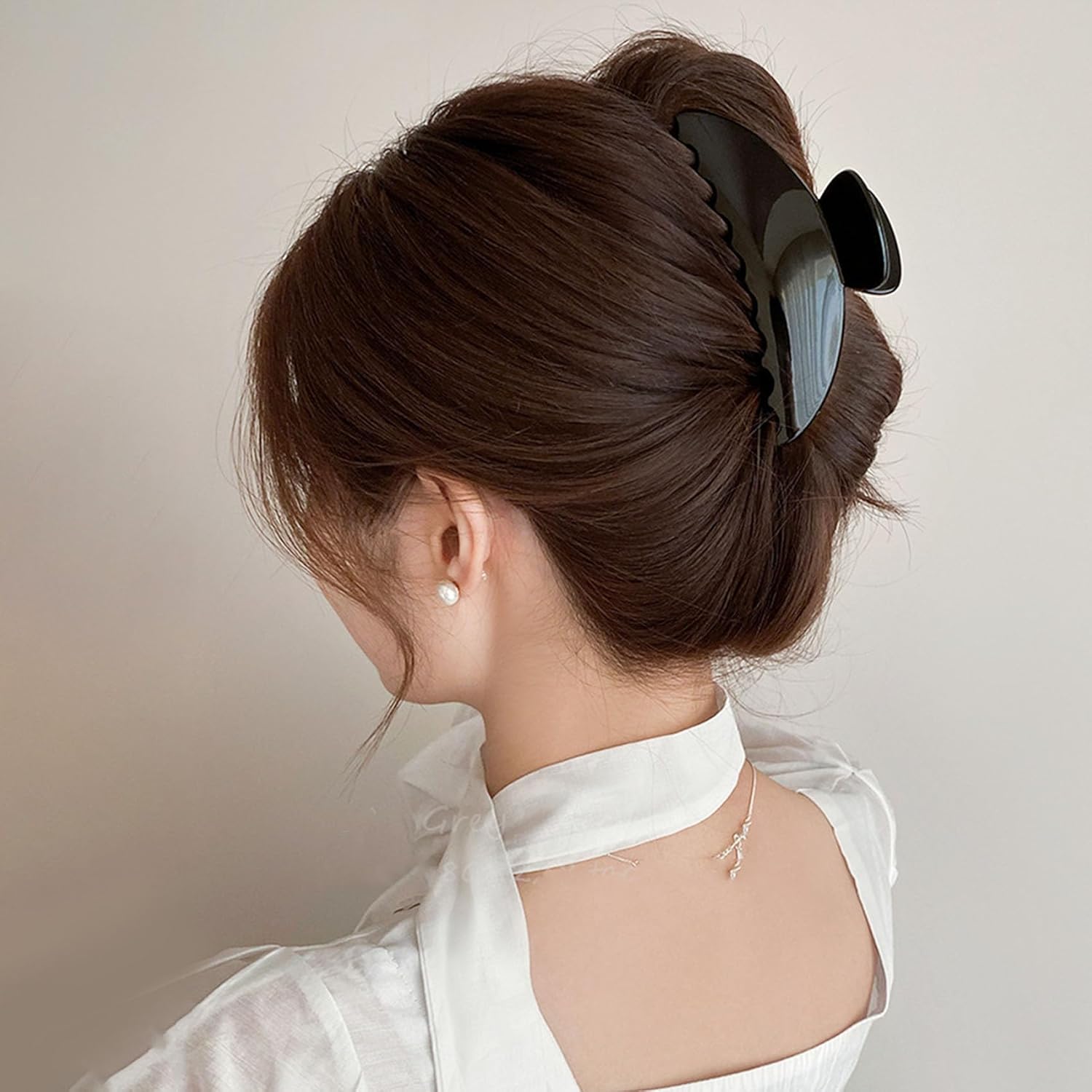 Hair Claw Clip for Women, 5 Inch Large Nonslip Claw Clip, Strong Hold for Medium Hair, Comfortable No-Pull, For Half-Up & French Twist, Fashion Hair Accessory Gift - Image 8