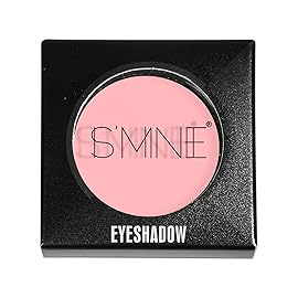 IS\'MINE ISMINE Single Eyeshadow Powder Palette, Matte Light Pink, High Pigment, Longwear Single Eye Makeup for Day & Night