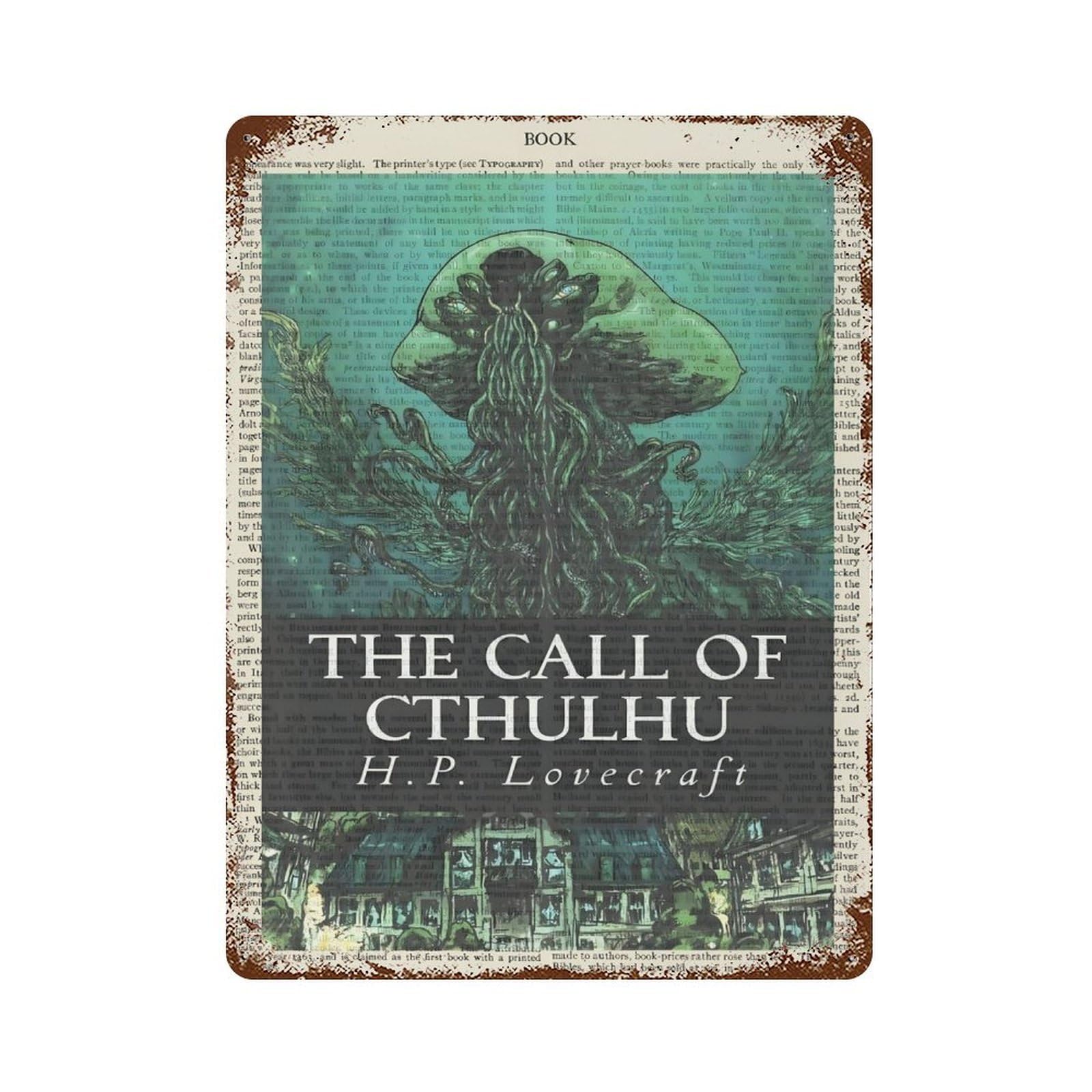 xiaoxiaoshen The Call Of Cthulhu Wall Decor Art Metal Tin Poster Modern Home Decor Art Home Bar Shop Decorations Vintage Sign 40x30cm