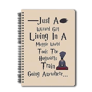 MC SID RAZZ [Harry Potter-Wizard Girl ] Notebook A5 Best Birthday/Anniversary Gift Officially Licensed by Warner Bros. USA (Wizard Girl) Best Gift for Friendship Day, Rakhi, Diwali & Christmas Day