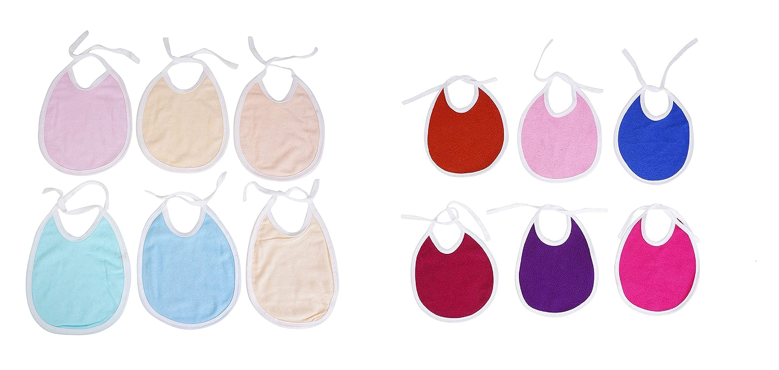 Da Anushi Soft Cotton Washable & Reusable Multicolor Highly Absorbing/Comfortable and Easily Adjustable Feeding Bibs In Apron Style For Babies,Toddlers,Infants-picture-18