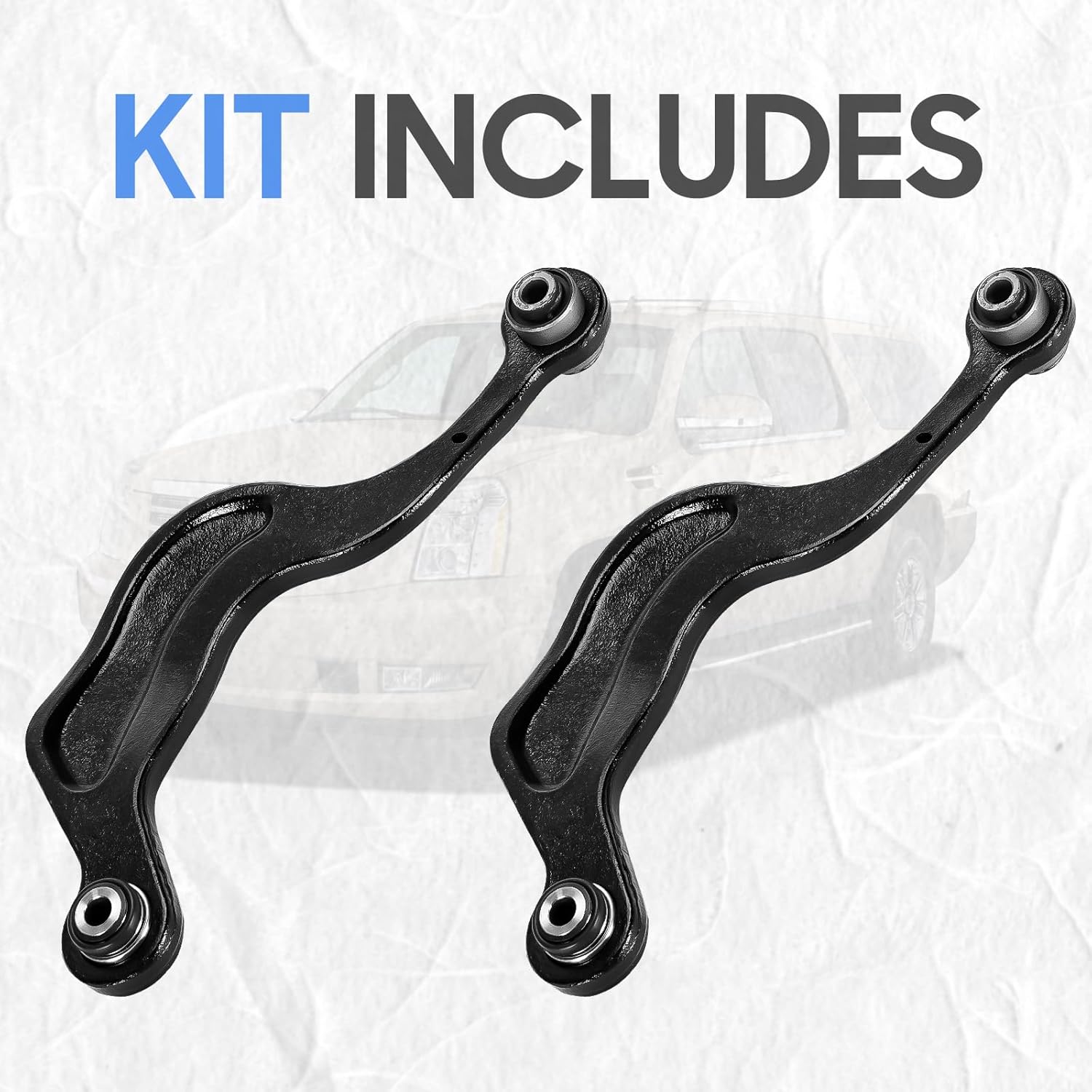 Rear Upper Control Arms Suspension Kit for 2009-2017 Chevrolet Traverse, 2008-2017 Buick Enclave, 2007-2016 GMC Acadia, 2007-2010 Saturn Outlook K641643 K641644 (2PCs)