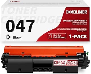 CRG-047 Black Replacement for Canon Toner Cartridge 047 ImageCLASS MF113W LBP113W MF110 LBP110 i-SENSYS MF110 LBP110 LBP113W MF113W Printer Ink 1 Pack | 2164C001