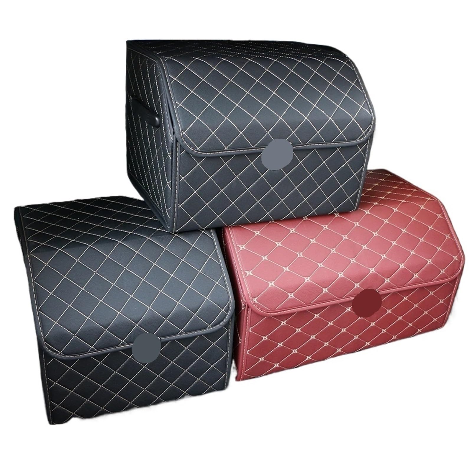 PU-Leder-Kofferraum-Aufbewahrungsbox-Organizer, faltbare Tasche