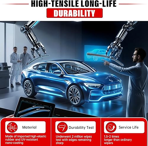 Miniatura 7 de RAINTOK Juego de limpiaparabrisas de repuesto para Honda Pilot 2016-2022 y limpiaparabrisas trasero, 26"24"14" (juego de 3) gancho UJ