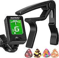 Vista 1 de Cejilla de guitarra con afinador, afinador de clip, accesorios de guitarra, ukelele eléctrico acústico y más