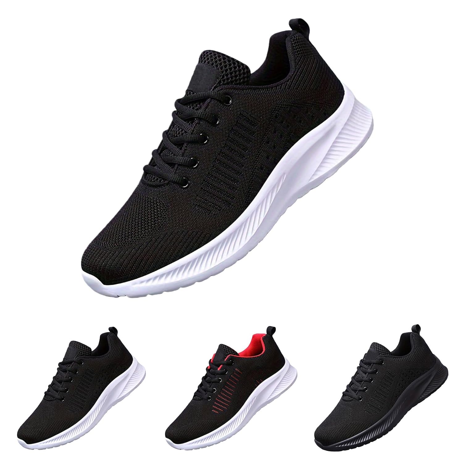 Thatrich Mens Walking Shoes Wide Width Slip Resistant Comfortable Casual Mesh Breathable Sneakers Athletic Sports Running Tennis Shoes