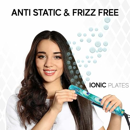 Miniatura 3 de Brilliance New York - Plancha de cerámica suave de 1.5 pulgadas, alisa y riza con ajuste. Temperatura, cuenta con iones negativos y tecnología FIR,