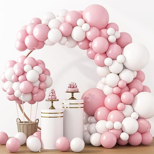 Miniatura 53 de Rubfac - Globos morados, 129 unidades, diferentes tamaños, 18, 12, 10 y 5 pulgadas para arco de guirnalda, látex, decoración de fiesta, cumpleaños