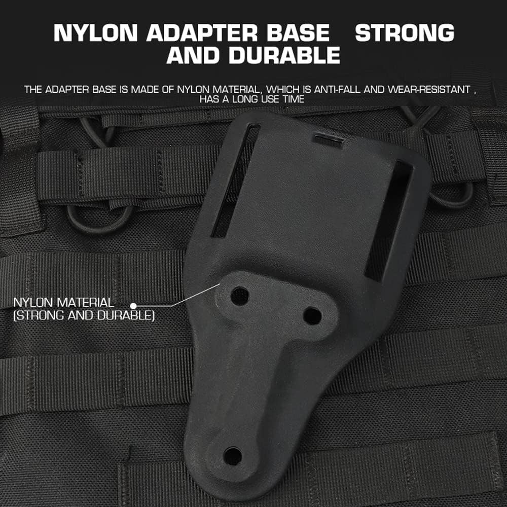 Quick Locking System Kit, with Holster Thigh Straps,Mid-Ride Leg Belt Loop Platform（17cm） QLS 22 19 Adapter Base