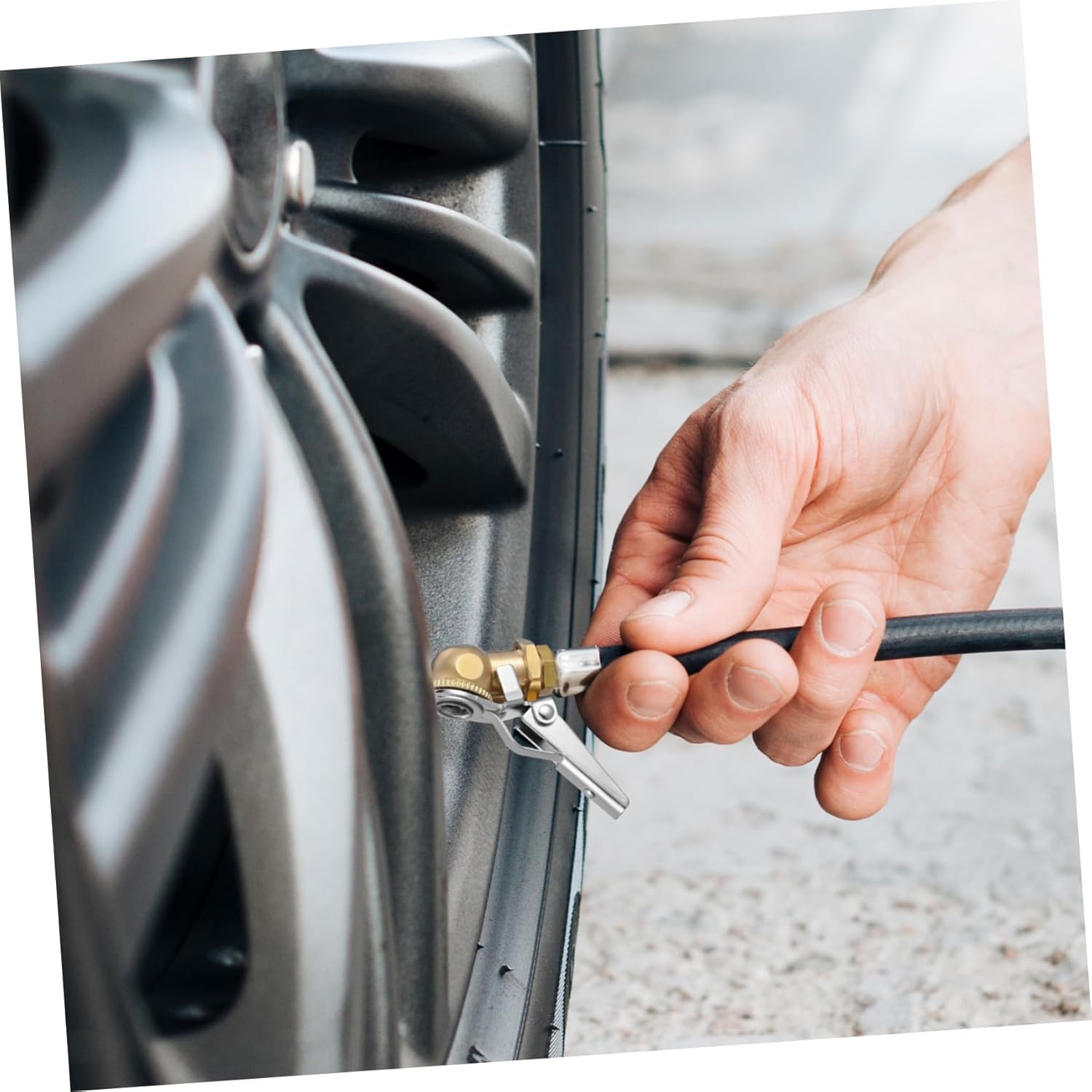 2pcs Brass Tire Chuck Locking Air Chuck for Air Tools Tire Inflator Quick Connect Car Accessories