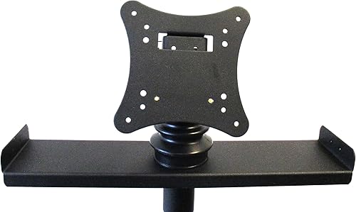 Miniatura 4 de Audio2000'S S420Y - Soporte de pantalla plana portátil LCD LED para monitor de TV con patas de trípode plegables, incluye una placa de montaje VESA