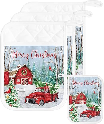 Juego de 3 agarraderas de tela de rizo para cocina, antideslizante y aislamiento térmico, juego de 3 agarraderas de tela de toalla con bolsillo,