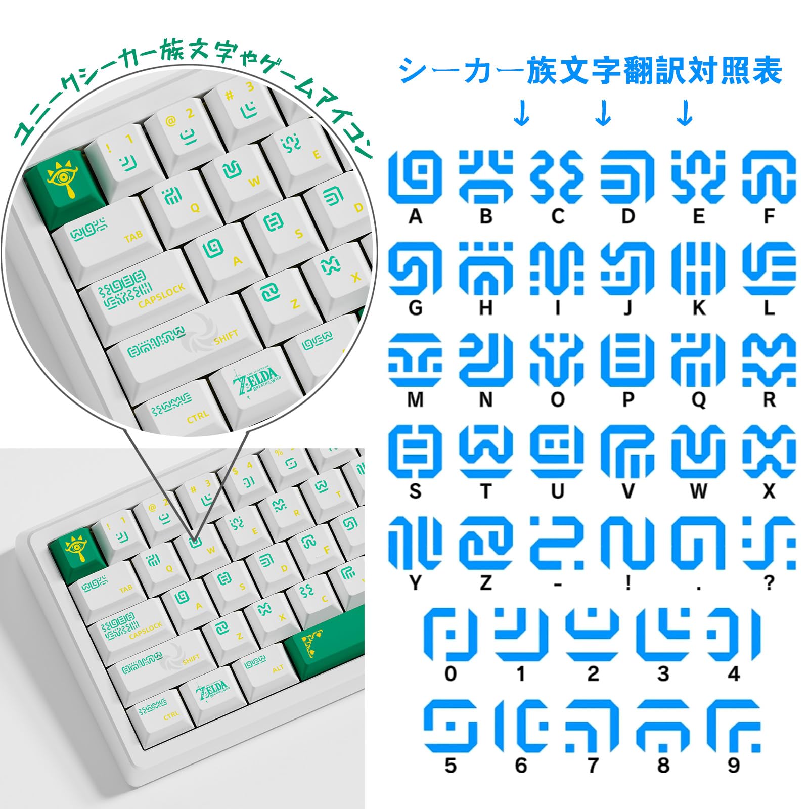 Amazon.co.jp: ゲーム周辺キーキャップ ゼルダの伝説 シーカー族