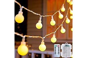 Minetom Battery Powered Warm White String Lights